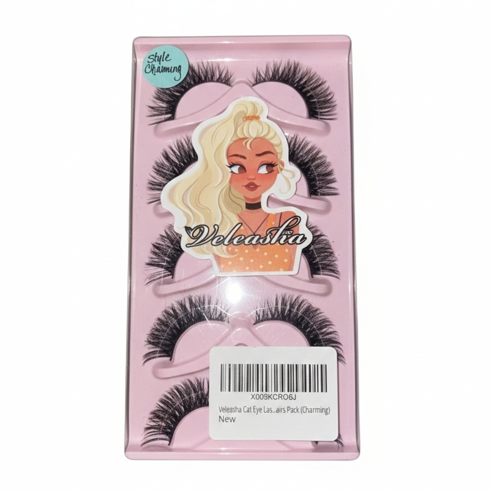 Glamorous Cat Eye Lashes - Black
